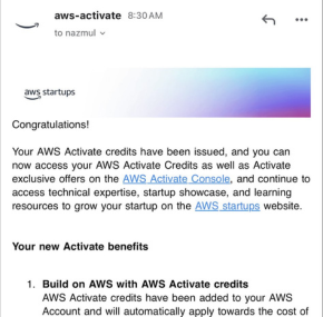 Aws startup credits